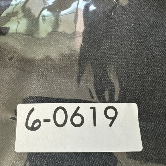 Cider Flare Leg Jeans Small Black Distressed Raw Hem Boho Grunge Classic Denim - Picture 9 of 9